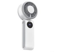 Mini ventilateur turbo avec refroidissement semi-conducteur avancé, parfait pour rester au frais pendant les journées chaudes où que vous alliez (blanc)