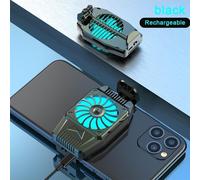 Mini ventilateur universel pour refroidissement de téléphone portable Turbo Game Cooler Cell Cool Heat Sink noir