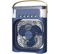 Mini ventilateur USB climatiseur de table avec pulvérisateur d'eau, diffuseur d'arômes, humidificateur, minuteur, arrêt automatique, rotatif, LED 7 couleurs, silencieux, portable, maison,