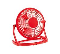 Mini ventilateur USB de 14 cm rouge AQ0510