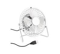 Mini ventilateur USB - Pearl - Ø 10 cm - Blanc - 2,5 W - Silencieux