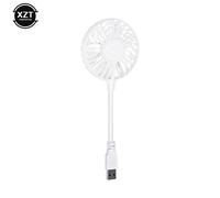 Mini ventilateur USB portable,refroidisseur d'air,ventilateur muet,ventilateur de table de bureau d'été,ventilateur de refroidissement USB,batterie externe,ordinateur portable - Type white