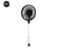 Mini ventilateur USB portable,refroidisseur d'air,ventilateur muet,ventilateur de table de bureau d'été,ventilateur de refroidissement USB,batterie externe,ordinateur portable - Type black