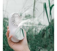 Mini Ventilateur Usb Portable Suspendu Pour Le Cou, Refroidisseur D'air Portable, Humidificateur Avec Miroir De Maquillage, Voyage En Plein Air, Été