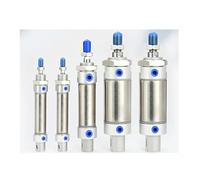 Mini vérin pneumatique à double effet en acier inoxydable, série MA 16/20/25/32/40(Stroke100-S,Bore16mm)