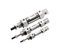 Mini vérin pneumatique double effet en acier inoxydable MI10/12/16/20/25-10 * 25X30X50X75-S-CA(Stroke 80mm,Bore 20mm)