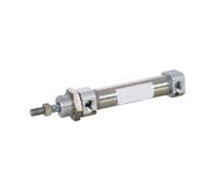 Mini-vérin pneumatique en inox, MIC20X10SCA, Amortissement réglable
