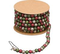 Mini Vert Rouge et blanc perle Garland Spool 1,8 m Décoration de Noël 21843