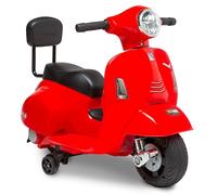 Mini vespa electrique enfant Piaggio 6 Volts (Rouge) de Babycar | moto electrique enfants avec lumières et Sons sous Licence Officielle