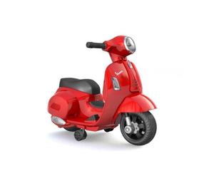 Mini Vespa GTS électrique MGM pour enfant Rouge 6V avec roues stabilisatrices