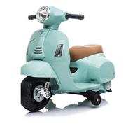 Mini vespa porteur couleur vert d'eau