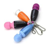 Mini vibrateur vaginal anal stimulateur clitoridique porte-clés de poche SEXY (rose)