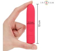 Mini Vibrateur Vaginal Imperméable Vibrant Rechargeable USB 10X2,2 CM Rouge