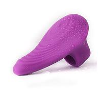 Mini Vibromasseur Doigt 9 Modes de Vibration Stimulateur Clitoridien Masseur Téton pour Femme Lapin Clitoris avec Œuf Bullet Sex Toys Adulte (violet, taille unique)