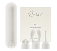 Mini vibromasseur pour femmes - Stimulateur clitoridien et point G avec 10 modes de vibration et 3 embouts Sex toys, stimulateurs Sex Toy Kits vibromasseurs - Série Joy, Whisper White