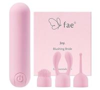 Mini vibromasseur pour femmes - Stimulateur clitoridien et point G avec 10 modes de vibration et 3 embouts Sex toys, stimulateurs Sex Toy Kits vibromasseurs - Série Joy, Blushing Bride