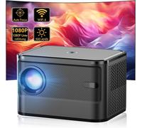 Mini Video Projector, [Electric Focus] A40 Portable Projector 4K, 18000 Lumens Full HD 1080P WiFi Bluetooth Projector, Keystone Correction, Home Theater Projector for