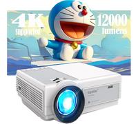 Mini Vidéoprojecteur 12000L Avec Wifi Et Bluetooth,Full Hd 1920X1080P Home Cinéma Vidéoprojecteur Pour Ios,Android,Windows,Mnini Projecteur Compatible Avec Hdmi/Usb/Av/Tv Stick/Ps5