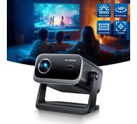 Mini Vidéoprojecteur, 18000 Lumens Projecteur, Vidéoprojecteur Portable WiFi Bluetooth Full HD Supporte 1080P avec Angle 145° Projecteur Home Cinéma Electric Focus/Auto Keystone as picture