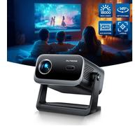Mini Vidéoprojecteur, 18000 Lumens Vidéoprojecteur Portable WiFi Bluetooth Full HD Supporte 1080P Projecteur WiFi6 Home Cinéma
