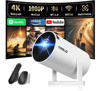 Mini vidéoprojecteur 2026 Wifi 6 BT 5.2 4K 1080P, apps intégrées, rotation 180°, HDMI/TV Stick/USB compatible laptop portable