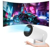 Mini vidéoprojecteur 4K compatible Android 11, projecteur portable d'extérieur rotatif à 180°, mini projecteur 5G WiFi 6 BT 5.0,130", convient pour téléphone/PC/HDMI USB, Smart Projector pour