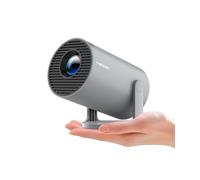 Mini Videoprojecteur 4K Supportée Android 11, Mini Projecteur 5G WiFi 6 BT 5.4 720P Full HD Native, Videoprojecteur Portable Correction Trapézoïdale Horizontale Automatique Rotatif à 180° (Gris)