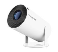 Mini Videoprojecteur 4K Supportée Android 14, Mini Projecteur 5G WiFi 6 BT 5.4 720P Full HD Native, Videoprojecteur Portable Correction Trapézoïdale Horizontale Automatique Rotatif à 180°