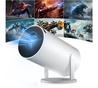 Mini Vidéoprojecteur 4K Wifi 6 Bt5.2,Projecteur Android Os 11.0 720P Home Cinéma,Rotation À 180°,Vidéoprojecteur Portable Pour Téléphone/Xbox/Ordinateur Portable/Tv Stick/Usb,Blanc