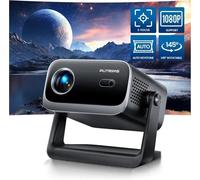 Mini Vidéoprojecteur Auto Keystone/Focus Électrique 1080P Wifi Bluetooth Vidéoprojecteur Portable 4K Fhd Supporté Angle Réglable 14