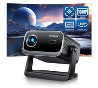 Mini Vidéoprojecteur【Auto Keystone/Focus Électrique】 25000 Lumens 1080P WiFi Bluetooth Vidéoprojecteur Portable 4K FHD Supporté Angle 145°, Zoom 50% Projecteur Scellé Anti-Poussière Home Cinéma HDMI