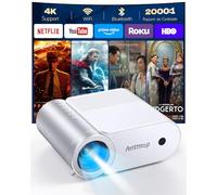 Mini Videoprojecteur Bluetooth et WiFi, Vidéoprojecteur Portable 1080P pour Téléphone, Retroprojecteur Home Cinéma pour Chambre, Video Projecteur WiFi sans Fil avec 200" pour iPhone/HDMI/USB/TV Stick