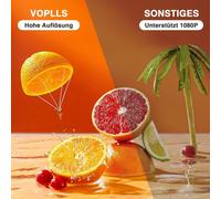 Mini Vidéoprojecteur Portable 20000L Full Hd 1080P Avec Zoom 50 %,Vidéoprojecteur Home Cinéma Pour Téléphone Portable,Tablette,Ordinateur Portable,Pc,Tv Box