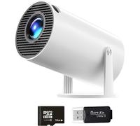 Mini Videoprojecteur Portable 4K,Bluetooth 5.0 Wifi Android 11,Carte Mémoire De 16Go Offerte,Mini Projecteur De Cinéma,180 Degrés,Retroprojecteur Pour Pc/Téléphone/Ps5/Tablette