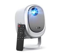 Mini vidéoprojecteur, 【Support réglable à 360°】 EXTRAVIS H1 Projecteur portable 500ANSI, Keystone automatique et mise au point électrique, Vidéoprojecteur intelligent, Projecteur domestique,