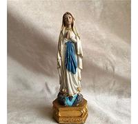 Mini Vierge Marie Statue Christ Sculpture Statutaire Religieuse Figurine Catholic Decon Gift Home Home Chadow Living Room Decoration Ornement for Catholics, A Art Collection