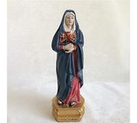 Mini Vierge Marie Statue Christ Sculpture Statutaire Religieuse Figurine Catholic Decon Gift Home Home Chadow Living Room Decoration Ornement for Catholics, A Art Collection