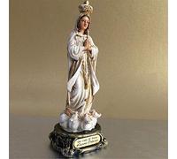 Mini Vierge Marie Statue Christ Sculpture Statutaire Religieuse Figurine Catholic Decon Gift Home Home Chadow Living Room Decoration Ornement for Catholics, A Art Collection