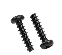Mini vis en acier au carbone noir, 1000 pièces, M1 .2 .4 .7 M2 .3 .6 M3, autotaraudeuses à tête cylindrique empreinte cruciforme(6mm,M3 x1000pcs)