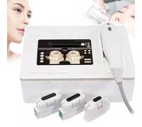 Mini Visage Corps Peau Rajeunissement Dispositif, Anti-Rides Anti-âge Lifting du Visage Raffermissement de la Peau Masseur Corporel Soins de Beauté Utilisation à la Maison Hifu Machine,3Heads