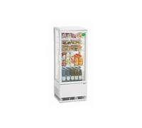 Mini vitrine réfrigérée 78 L, noire Blanc G
