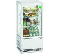Mini Vitrine Réfrigérée - BARTSCHER - Blanche 78 litres - Froid ventilé - Dégivrage automatique