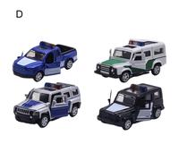 Mini Voiture De Traction Tout-Terrain 4 Pièces/Ensemble 1/60, Modèle De Simulation De Véhicule, Cadeau Pour Enfants