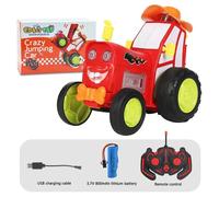 Mini Voiture Électrique Rc Avec Lumière Led,Jouets De Voiture De Saut D'élan,Balançoire,Cascade,Phtalcar,Musique,Bascule,Culbutage,Drôle - Type Rouge