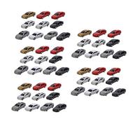 Mini voiture HO échelle 1:87, 50 pièces de couleurs assorties, plastique, convient pour l'échelle HO/TT, enfants et amateurs de train miniature