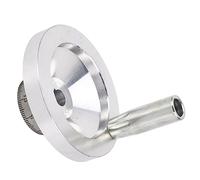 Mini Volant de Tour 80 Mm en Alliage D'aluminium avec Manivelle, échelle 0-25 Mm, Installation Facile, Taille Précise pour 7x12 7x14 0618 CJ18A Mini Tours