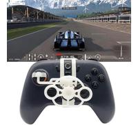 Mini Volant Imprimé en 3D pour Manette GameSir Nova Lite - Accessoire de Remplacement DIY pour Améliorer l'Expérience de Jeux de Course, Installation Facile et Design Portable (Blanc)