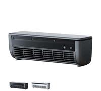 Mini Wall Mounted Air Conditioner Fan, 2025 New Wireless Wall-Mounted Air Conditioner Fan - No Drilling, Portable Wall Mounted Airs Conditioners, 10s Instant Cooling for Home Office (Black)