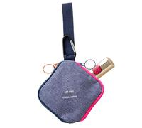 Mini Wallet Bag - Versatile Polyester Lined Fabric Storage Case, Convenient Hook Attachment for Cosmetics Change Essentials | Travel Outdoor School Work Casual Gift Idea Daily Carry Lightweight