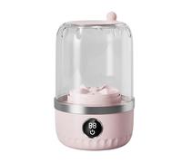 Mini Washing Machine - Appareil à linge compact | Abs & PC Travel Rendoir avec une batterie rechargeable pour les chaussettes de vêtements Dorms Apartments Camping Hotels, 537g, blanc/noir/rose